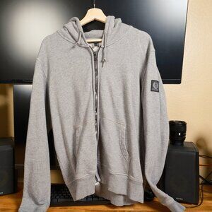 Belstaff Wentworth Full Zip Hoodie Gray Melange XL